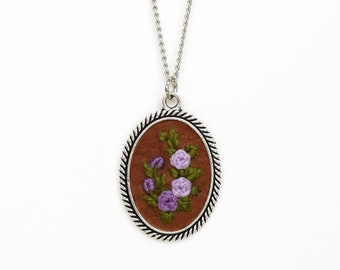 HANDMADE EMBROIDERED PENDANT