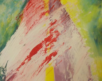 When oposites love each other acrylic painting