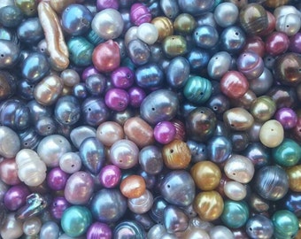 1/2 lb. of Freshwater Pearl Beads Mix, Assorted Colors