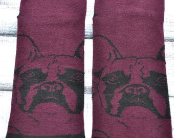 Dog socks, women socks, cotton socks, gift socks, fun socks