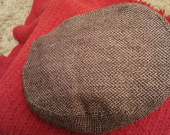 Mens Flat Cap Tweed Cobmaster Size M
