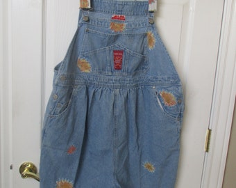 Bib overall shorts Maternity bib overall's size M denim bib overalls short short's