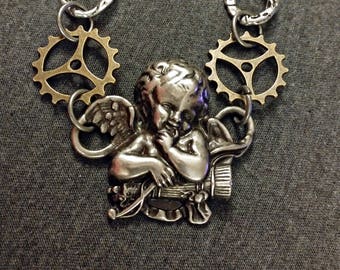 Cherub Bracelet with Gears