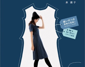 Let's make "clothes that look thin" Japanese Book patterns clothes One piece tunic coat