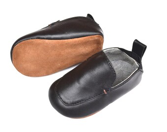 100% Leather baby loafers