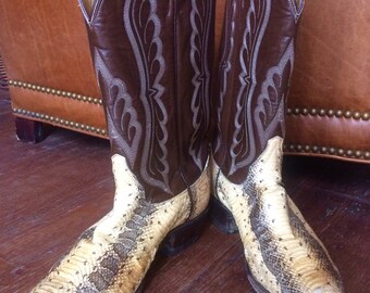 Men's Tony Llama snakeskin boots size 9.5B