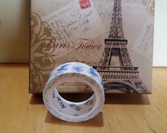 Blue Birds Flying Washi Tape