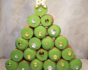 Rustic Christmas Decor/ Rustic Christmas/ Christmas Decor/ Rustic Cork Christmas Tree/ Christmas Tree/ Cork Christmas Tree/ Christmas