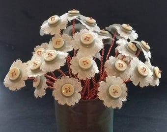Beautiful Button Flower Bouquet