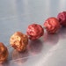 Polymer Clay Beads Gold to Dark Copper Ombre Lava Beads