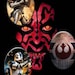 Star Wars 18x25mm - Images oval A4 paper Digital Collage Sheet Printable Download for pendants bezel magnets scrapbooking paper craft