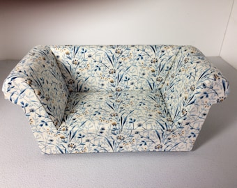 Modern Miniature Dollhouse Sofa Couch Loveseat 1:12 Scale