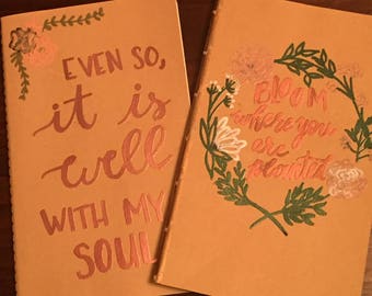 Embossed Moleskine Journal