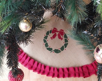 merry christmas red ruffle traditional design large jute christmas tree skirt cover christmas tree skirt xmas tree cover - Christmas Tree Skirts Etsy merry christmas red ruffle traditional design large jute christmas tree skirt cover christmas tree skirt xmas tree cover - Christmas Tree Skirts Etsy