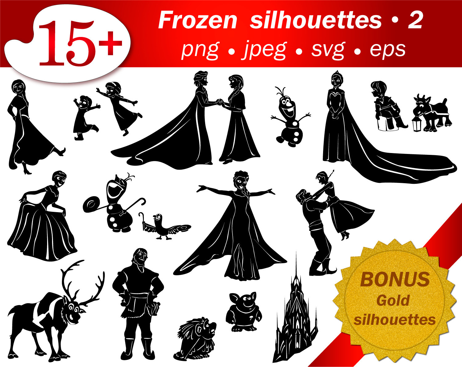 Download SVG frozen cartoon silhouettes cricut Disney silhouettes