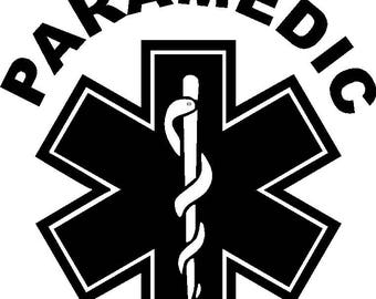 Paramedic Star of Life Sticker/Decal