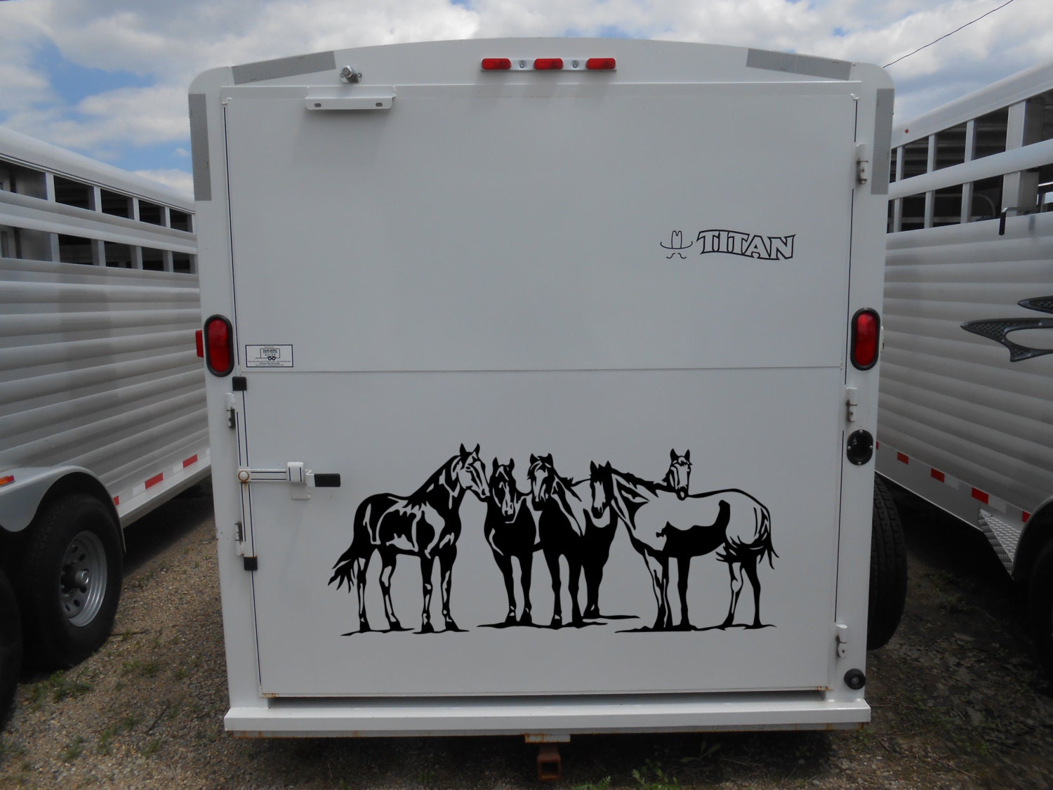 Horse Herd Vinyl Decal Sticker Horse Trailer Bumper Sticker