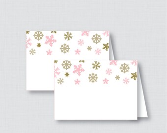 Printable Winter Food Tent Labels Cards or Place Cards