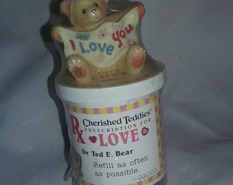 Vintage Factory Sealed Cherished Teddies Prescription for LOVE. #705416