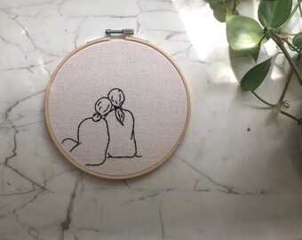 Together II Embroidery | Hoop Embroidery | Hoop Art