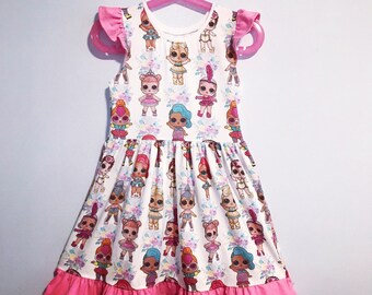 Princess Flutter Dress - Dolly Dress | Princess Birthday Dress | Birthday Dress | Princess Dress