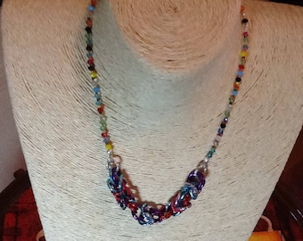 Crystal Necklace and Byzantine jersey