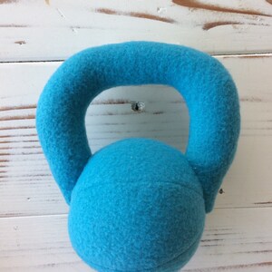 stuffed kettlebell toy