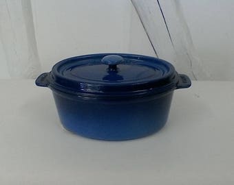 Blue enameled cast iron STAUB