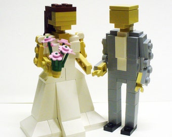Custom Bride and Groom Wedding Cake Topper