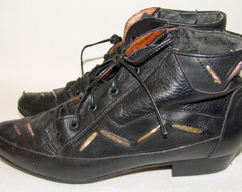 Vintage Black BOOTS, Dr.Marco, 1980-90s