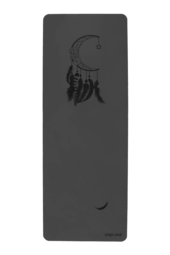 Mooncatcher Yoga Mat/ Crescent Moon Dreamcatcher Yoga Mat in