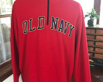 Vintage 1990's Old Navy Half Zipper Pullover Sweatshirt