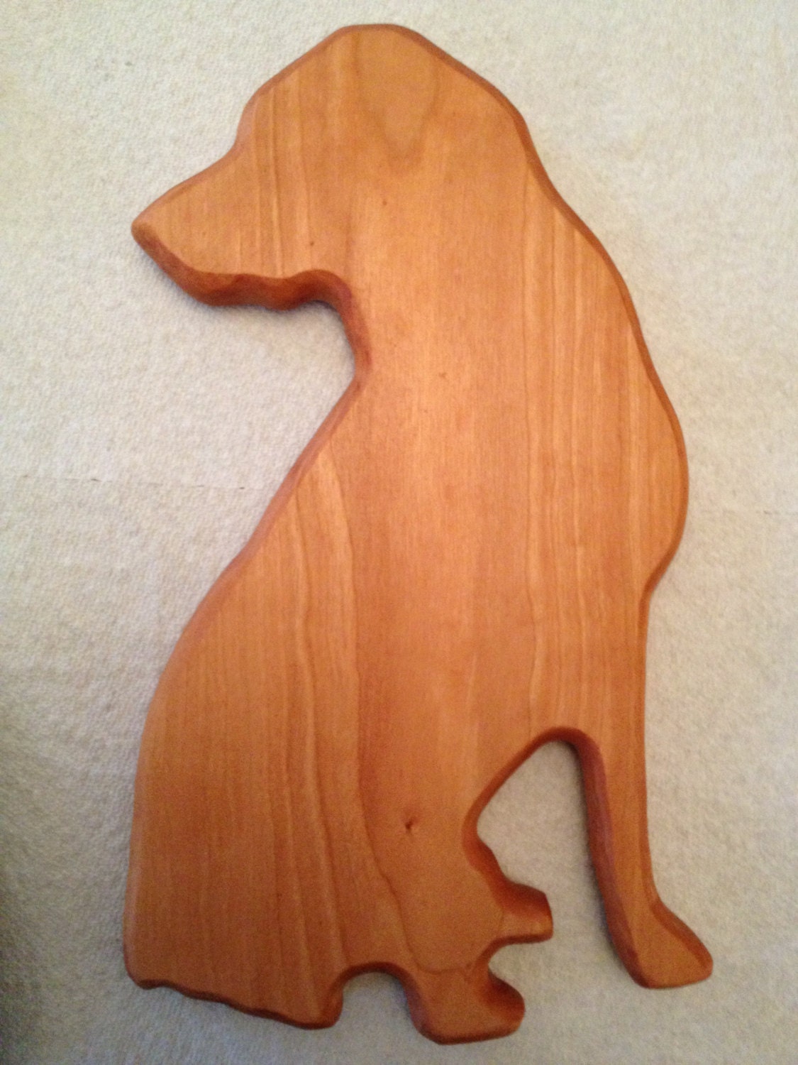 Dog Shaped Silhouette Cheese Board Approx 11 1/2 x