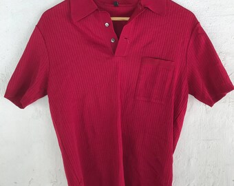 Retro 70s Knit Polo - Size M