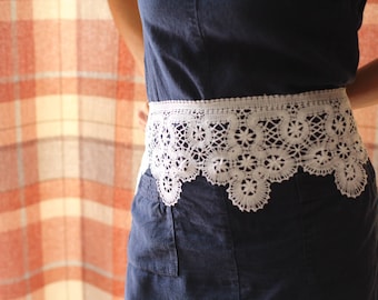 A decorative vintage style Russian bobbin lace
