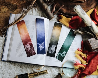 HOGWARTS HOUSES | PATRONUS | Limited edition | Harry Potter inspired printed bookmarks