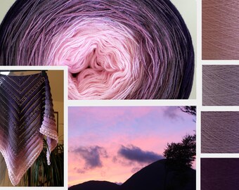 SKYE MANDALA YARN, Colour Change Gradient Cake Yarn, Gradient Yarn, Cake Yarn, Self Striping Yarn, Ombre Yarn, SkyeBazaar