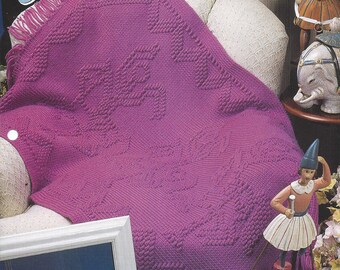 Carousel Horses Afghan Pattern - Annie's Crochet Quilt & Afghan - Crochet Quilt, Blanket, Bedspread, Home Decor, Bedding, Couch Throw