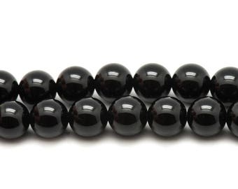 2PC - stone beads - Black Onyx ball 16mm 4558550030719