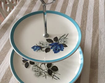 Royal Tudor ware 2 tier cake stand
