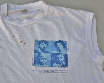 Rare 70's 80's Return To Forever Chick Corea Sleeveless Tour Shirt T-Shirt XL Jazz Rock Fusion Progressive Tee Thin And Soft Vintage