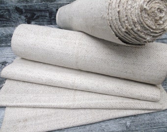 Grain Sack Fabric Antique ROLL Upholstering fabric Runner Vintage linen roll hemp linen roll wedding decor