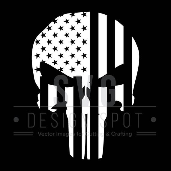 Download The Punisher Skull Flag Logo SVG Wall Art, Super Hero ...