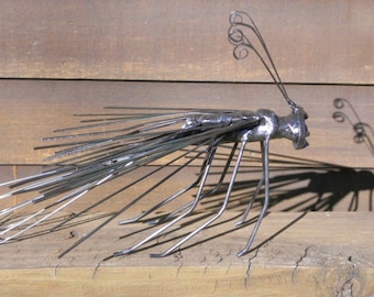 Wasp Metal Sculpture Yard Art Garden Art Found Objects