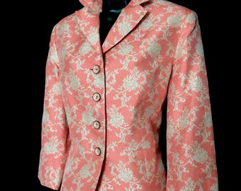 Ladies Tangerine and Taupe Suit VG288