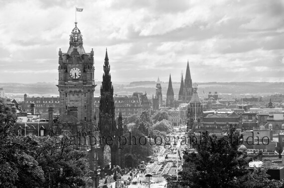 Edinburgh black and white photography skyline scotland Edinburgh black and white photography skyline scotland