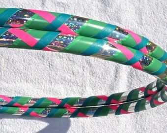 Hula Hoop - Custom 4 Color Criss Cross Hoola Hoop - Collapsible for Travel - Create Your Own Hula Hoop