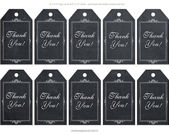 printable wedding favor tags thank you printable tags