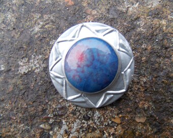 Art Nouveau Pewter Ruskin Brooch