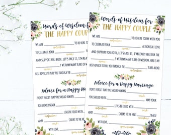 Wedding mad lib | Etsy